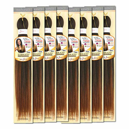 Picture of [MULTI PACKS DEAL] Innocence Synthetic Pre-Stretched ORIGINAL EZ BRAID 26" (8 PACKS, T1B/30 [T:Off Black, B:Light Auburn])