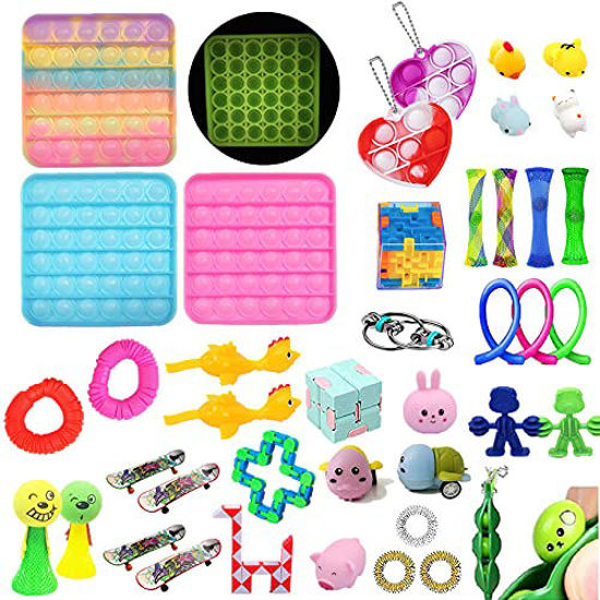 Picture of 41Pack Fidget Toys Sensory Fidget Toys,Set Fidget Toys,Anti-Anxiety Tools and Special Toys, Fidget Toys Relieves Stress Squeeze Toy,Classroom Rewards,Gifts for Birthday Party Favors (A) (A)
