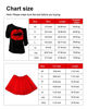 Picture of 80s Costume Accessories Set T-Shirt Tutu Headband Earring Necklace Leg Warmers (L, Red)