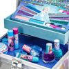 Picture of Disney Frozen - Townley Girl Train Case Cosmetic Makeup Set Includes Lip Gloss, Eye Shimmer, Brushes, Nail Polish Accessories & more! for Kid Girls, Ages 3+ perfect for Parties, Sleepovers & Makeovers