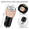 Picture of Car Accessories for Women, Bling Car Accessories Set, Bling Car Phone Holder Mount, Bling Dual USB Car Charger, Car coasters, Bling Auto Hooks, Bling Glasses Holders (Champagne)