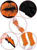 Picture of 80s Costume Accessories Set T-Shirt Tutu Headband Earring Necklace Leg Warmers (XL,Orange)
