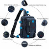 Picture of Sling Bags Chest Shoulder Backpacks, 14.1-Inch Laptop Backpack Crossbody Messenger Bag Travel Outdoor Men Women
