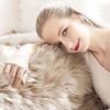 Picture of Ashler HOME DECO Soft Faux Sheepskin Fur Chair Couch Cover Beige Area Rug for Bedroom Floor Sofa Living Room 2 x 6 Feet