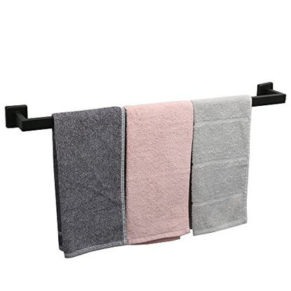 TocTen Bath Towel Bar - Thicken SUS304 Stainless Steel Bathroom Towel  Holder, Towel Rod for Bathroom Heavy Duty Wall Mounted Towel Rack Hanger  (16IN