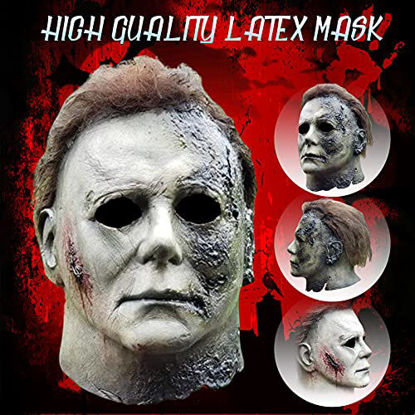 Picture of Michael Myers Mask, Micheal Myers Mask, Michael Myers Merchandise Halloween Mask, Michael Myers Costume Scar Mask