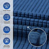 Picture of KEKUOU Stretch Loveseat Sofa Slipcover 1 Piece Couch Sofa Cover (55"-79") Furniture Protector 2 Seater Sofa with Elastic Bottom for Kids,Pet.Jacquard Small Checked Pattern Fabric(Medium,Classic Blue)