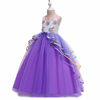 Picture of MYRISAM Unicorn Costume Princess Birthday Pageant Party Dance Performance Carnival Long Maxi Tulle Fancy Dress Up Outfits Purple 10-11T