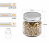 Picture of Mason Jars 8 oz 30 Pack- Small Mason Jars With Silver Lids -1/4 Quart Canning Jars| Storage Pickling Jars For Jelly, Jam, Honey, Pickles - Spice Glass Jars - With Free 30 Chalkboard Labels