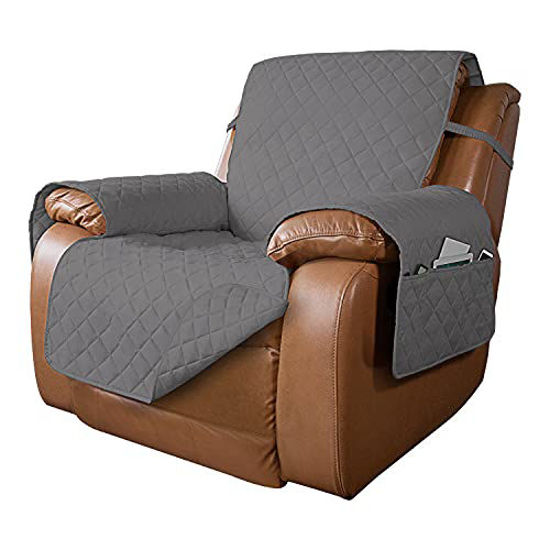 GetUSCart PureFit Reversible Quilted Oversized Recliner Sofa Cover