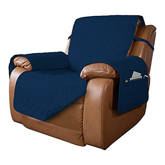 GetUSCart PureFit Reversible Quilted Oversized Recliner Sofa Cover