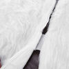 Picture of DegGod Christmas Tree Plush Skirts, 60 inches White Pure Long Haired Faux Fur Xmas Tree Skirt Mat for Christmas Thanksgiving Holiday Home Party Decorations Ornaments (White, 60 inches)