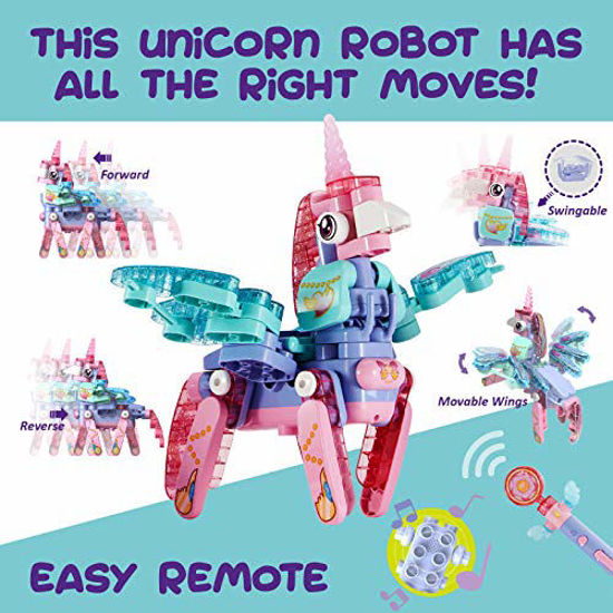 GetUSCart BOTZEES GO! Unicorn Toys, Unicorn Robots for Kids, Building