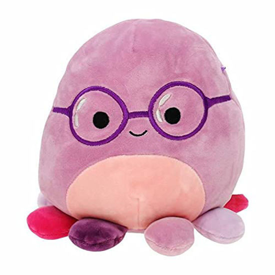 GetUSCart- Squishmallows Official Kellytoy Plush 8 Inch Squishy Soft Plush Toy  Animals (Beula Octopus with Glasses)