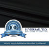 Picture of H.VERSAILTEX Blackout Patio Curtains 100 x 84 Inches for Sliding Door Extral Wide Blackout Curtain Panels Thermal Insulated Room Divider - Grommet Top, 7' Tall by 8.5' Wide - Jet Black