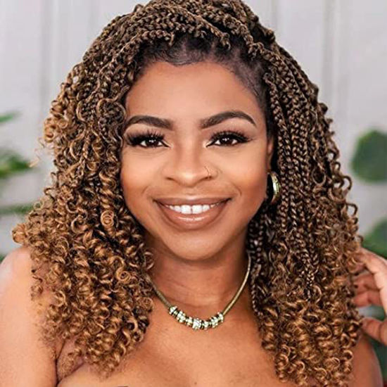 GetUSCart- Goddess Box Braids Crochet Hair 10 Inch 8 Packs Pre-looped Bohemian  Crochet Boho Box Braids With Curly Ends 3X Crochet Braids Hair for Black  Women Synthetic Braiding Hair 16 Strands (#1B/30)