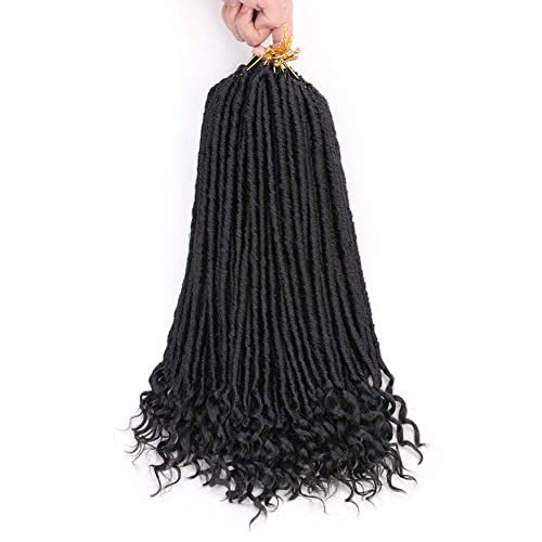 GetUSCart- 20 Inch Goddess Faux Locs Crochet Hair 6Packs Straight ...