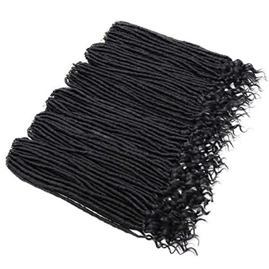 GetUSCart- 20 Inch Goddess Faux Locs Crochet Hair 6Packs Straight ...
