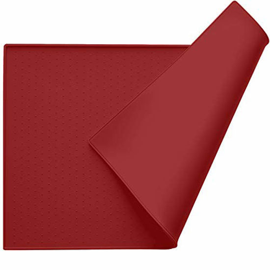 GetUSCart Gorilla Grip Silicone Pet Feeding Mat, Waterproof, 28x18
