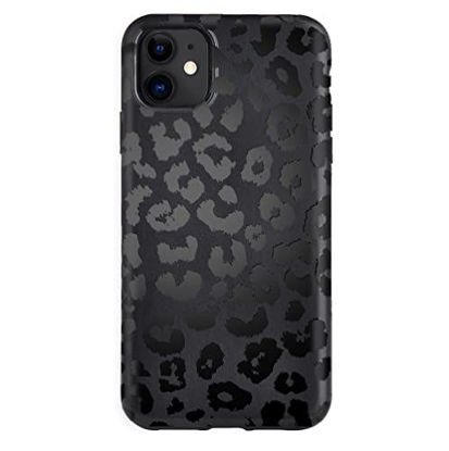 Picture of Velvet Caviar Compatible with iPhone 11 Case Black Leopard - [8ft Drop Tested] w/Microfiber Lining - Wireless Charging Compatible