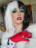 Picture of Juziviee Cruella Deville Wigs for Women, 12'' Short Black and White Wigs with Bangs for Cruella Cosplay Costume JZ001BW