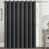 Picture of H.VERSAILTEX Blackout Patio Curtains 100 x 84 Inches for Sliding Door Extral Wide Blackout Curtain Panels Thermal Insulated Room Divider - Grommet Top, 7' Tall by 8.5' Wide - Charcoal Gray