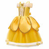 Picture of MYRISAM Belle Princess Dress Carnival Cosplay Halloween Costume Girls Birthday Christmas Party Dance Ball Gown w/Accessories 7-8T