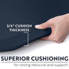 Picture of KANGAROO 3/4" Thick Superior Comfort, Relieves Pressure, All Day Ergonomic Stain Resistant Floor Rug Anti Fatigue Cushion Mat, Durable Standing Desk, Foam Pad Mats Kitchen, Office, 17x24, Navy Blue