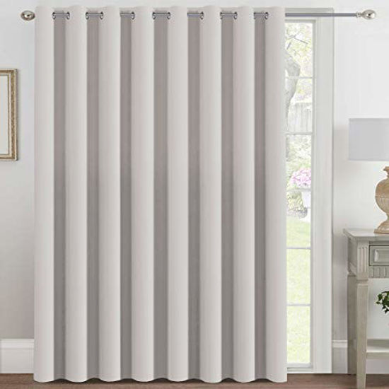 Getuscart H Versailtex Blackout Patio Curtains 100 X 84 Inches For Sliding Door Extral Wide Curtain Panels Thermal Insulated Room Divider Grommet Top 7 Tall By 8 5 Stone Versailtex Blackout Patio Curtains 100, Thermal Sliding Door Curtains