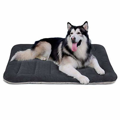 Blue M Hero Dog Medium Dog Bed Mat 36 Inch Crate Pad Anti Slip Mattress Washable for Pets Sleeping 