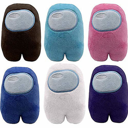 Picture of tenhu electronic Among Us Plush Toy Figures Among Us Plushies Cute Among Us Stuff for Kids (6 Colors)