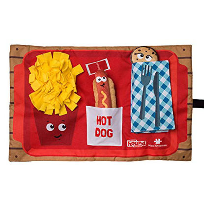 Picture of Nina Ottosson by Outward Hound Activity Matz Fast Food Fun Game Plush Dog Puzzle Mat