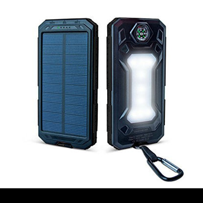 Picture of Solar Phone Charger Power Bank - Portable Solar Charger For Cell Phone