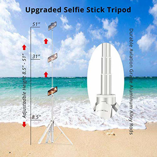GetUSCart- ATUMTEK 51 Selfie Stick Tripod, All in One Extendable