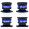 Picture of 4 Pack Audiophile Speaker Isolation Spikes, Aluminum Alloy Shockproof Stand Feet Mats, Adjustable Vibration Absorber Cone with Non-Slip Base Pad for Vinyl Turntable Record Player, Subwoofer.(Black)