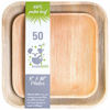 Picture of 100% Compostable Disposable 8 & 10 Inch Palm Leaf Plates, Eco-Friendly & Biodegradable Party Tableware, Best Alternative to Plastic, By KoalaLove. (8 & 10 Inch 50 Plates)