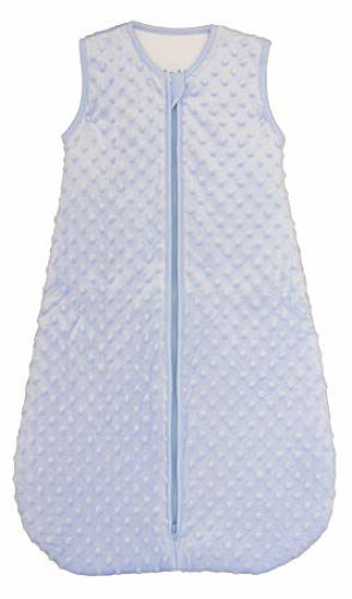Picture of BABYINABAG Baby Sleeping Bag and Sack, Minky Dot, Quilted Winter Model, 2.5 Tog Very Warm for Infants and Toddlers (Small (3 - 11 ))