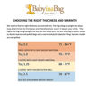 Picture of BABYINABAG Baby Sleeping Bag and Sack, Minky Dot, Quilted Winter Model, 2.5 Tog Very Warm for Infants and Toddlers (Small (3 - 11 ))