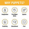 Picture of 14" Kenny, Peach Boy, Hand Puppet
