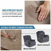 Picture of Real Velvet Sofa Cover for Recliner Sofa Slipcovers Stylish Modern Velvet Plush Furniture Cover/Protector, Stay in Place Anti-Slip Foams Couch Shield Plush Cover (Recliner - Taupe)
