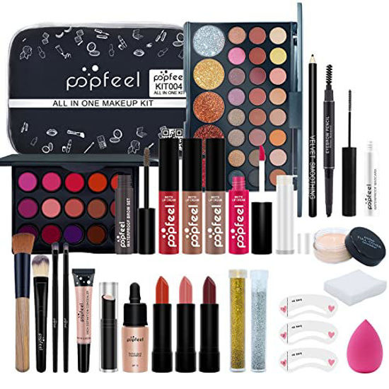 GetUSCart- Makeup Kit for Women Full Kit, All-in-one Makeup Gift Set,  Include Makeup Brush Set, Eyeshadow Palette, Lip Gloss Set, Lipstick,  Blush, Foundation, Concealer, Mascara, Eyebrow Pencil