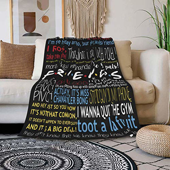 Friends TV Show Blanket Throw Friends Gifts Flannel Blanket for Sofa Couch  Bed 60x80 