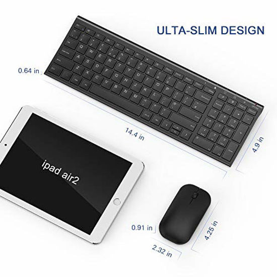 GetUSCart- Seenda Ultra Slim Low Profile Wireless Keyboard and Mouse ...
