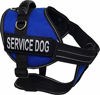 Picture of Activedogs Service Dog Vest Harness + Free Clip-on Bridge Handle + Free Clip-on ID Carrier + Free ADA Cards + Free Reflective Service Dog Patches (L (Girth 25-35), Royal Blue)