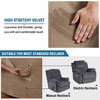 Picture of Stretch Recliner Slipcovers 1-Piece Modern Rich Velvet Plush Sofa Furniture Cover Form Fit Stretch Stylish Recliner Cover/Protector Feature Rich and Soft Fabric (Recliner, Camel)