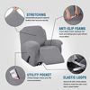 Picture of H.VERSAILTEX Super Stretch Couch Covers Recliner Covers Recliner Chair Covers Form Fitted Standard/Oversized Power Lift Reclining Slipcovers, Feature Soft Thick Jacquard, Dove, 1 Pack
