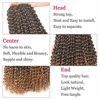 Picture of Leeven 24 Inch Long Passion Twist Hair Ombre Blonde Water Wave Braiding Hair for Butterfly Locs 7 Packs Hot Water Setting Synthetic Passion Twists Crochet Braids Hair for Women (18 Strands/Pack,T27#)