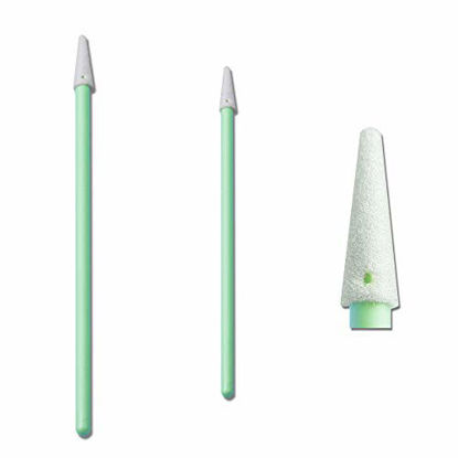Picture of 3.0" PCB Board Cleaning Swabs, Cleanroom Lint Free Pointed Foam Tip Swab for Camera, Optical Lens, Electronics, Detailing, Small Hole and Hard-to-Reach Area CK-FS750 (500)