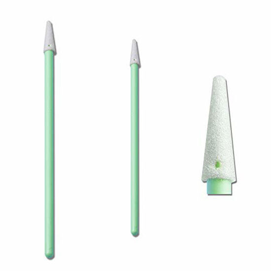 Picture of 3.0" PCB Board Cleaning Swabs, Cleanroom Lint Free Pointed Foam Tip Swab for Camera, Optical Lens, Electronics, Detailing, Small Hole and Hard-to-Reach Area CK-FS750 (500)
