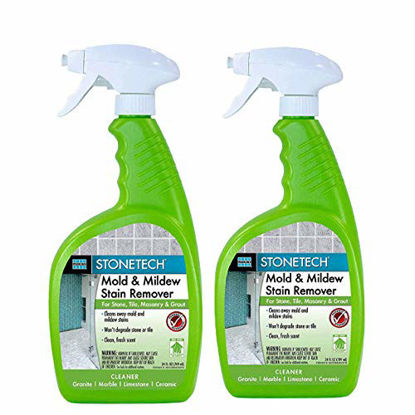 Picture of StoneTech Mold & Mildew Stain Remover, Cleaner for Natural Stone, 24-Ounce (.710L) Spray Bottle, 2-pack